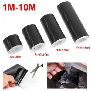 1-10M 3D 자동차 탄소 섬유 스티커 DIY 붙여 넣기 보호기 스트립 도어 씰 사이드 미러 안티 스크래치 테이