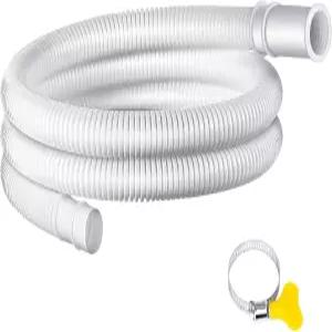 범용 제습기 배수 호스 15-20mm 고무 커넥터 및 클램프가 있는 PVC 배수관 휴대용 AC용 유연한 주름 없는