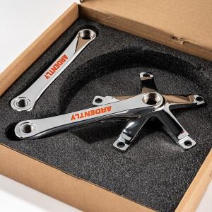 ARDENTLY 자전거 크랭크 체인휠 144BCD 트랙 초경량 사각 165mm CNC 알루미늄 합금 픽스드기어 부품