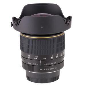 니콘 호환 DSLR 카메라 용 8mm F/3.0 초광각 어안 렌즈, D3100 D7000 D800 D90