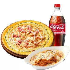 피자헛 반근 치즈 멜팅포테이토 리치골드 L+리치치즈파스타+콜라 1.25L