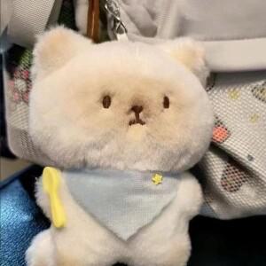 샤이메이즈 고양이 토끼 플러시 키체인  만화  인형 가방 펜던트 키링 장식 선물