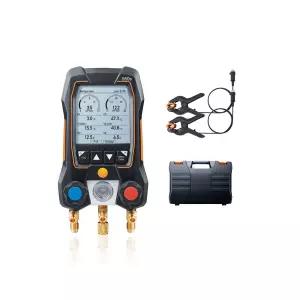 Testo 디지털 매니폴드 게이지 냉동 공기 압력 게이지 세트, 냉매 매니폴드 게이지 세트, 클램프 프로브 도