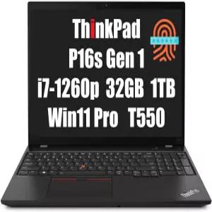 레노버 씽크패드 P16s 인텔 i7-1260P 16.0 WUXGA 1920 x 1200 IPS 안티 글레어 300니트 32GB RAM 1TB NVMe