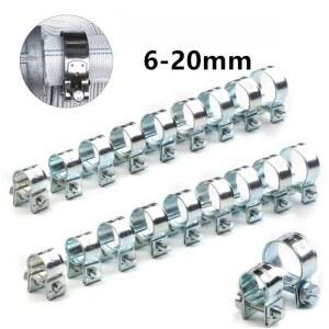 10PCS 20MM 파이프 호스 미니 가솔린 에어 디젤 키트 클램프 주입 클립