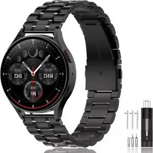 SUPLINK 삼성 갤럭시 워치 7 6 5 4 밴드 44mm 프로 클래식 42mm/액티브 여성 스테인리스 스틸 금속 교체