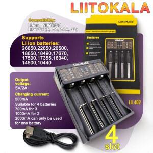 호환 LiitoKala Lii-402 18650 스마트 배터리 충전기 1 2V 3 7V 3 2V 3 85V 26650 18500 18350 17500 16340 14500 배터리