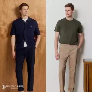 (현대홈쇼핑)U.S. POLO ASSN. USPA 26SS 남성 코튼 롤업팬츠 2종