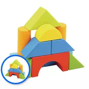 MF09 원목블록쌓기 게임 유아 나무블럭 보드게임 33pcs 창의력 교구 12개월 홈스쿨링교구 원목쌓기놀이