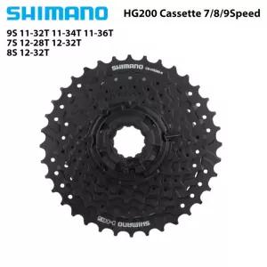 시마노 CS-HG200 카세트 스프라켓 7 8 9단 다중 기어 옵션 12-28T 11-36T 호환 MTB 산악 자전거용