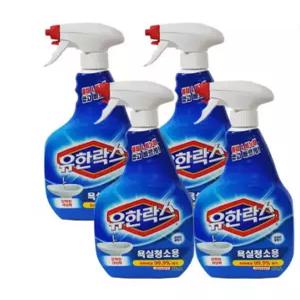 유한락스 욕실청소 600ml 4개