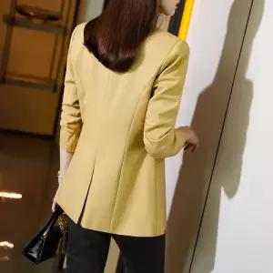 무천도사 하프 여친 여사친 캐주얼 코트 옐로 슈트 자켓 봄가을 KKE3