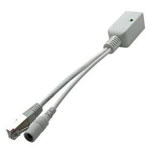 2쌍 광범위 PoE 인젝터 9V~56V 기가비트 RJ45(비표준 전원 확장기용 여성형 DC 소켓 포함)