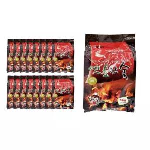 지피니 옛골 참숯 1kg + 착화제 포함 16개입 1박스 qnR5+8Kby