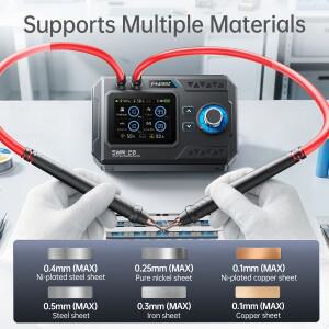 FNIRSI SWM-20 휴대용 배터리 도구 이중 펄스 출력 1200A 0.1-0.5mm 니켈 스트립 DIY 팩 타입-C 충전