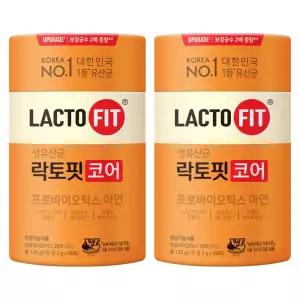 락토핏 코어 유산균 60p 120g 2개 선물세트 부모님 가족 시댁 모임 한가위