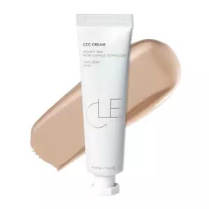 CLE 코스메틱 CCC 크림 뉴트럴 미디엄 라이트 201 / SPF 50 - 자외선 차단제로 색상 보정 가볍고 수분