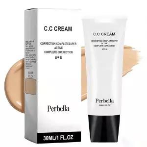 노년 여성을 위한 퍼벨라 Cc 크림 성숙한 피부를 셀프 조정 기름지지 않음 빛 보습제 SPF 43