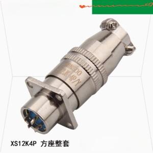 XS12JK 4P Y 항공  커넥터 사각 블록