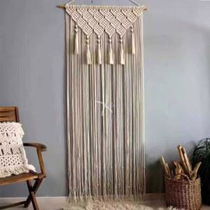 마크라메 커튼 8개 노르딕 바란스 110X60CM 95X180CM 인테리어 방문가리개