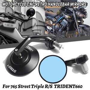 3 스트리트 트리플 S 765RSR 트라이던트 660 스피드 1200RSRR 바이크 오토바이 핸들바 바 엔드 사이드 미