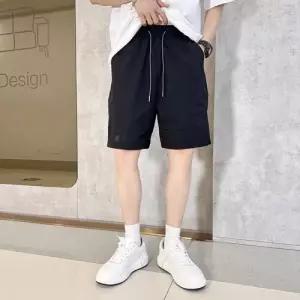 엘럽 팬츠 남자 캐주얼 여름 하의 속건 반 반바지 비치 얇은 형광 옐로 5부 원템2