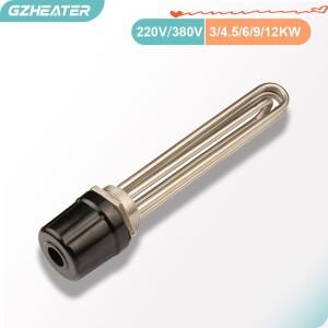 DN40 1.5인치 나사산 유도 가열 튜브 3KW 침수식 태양열/전기 히터
