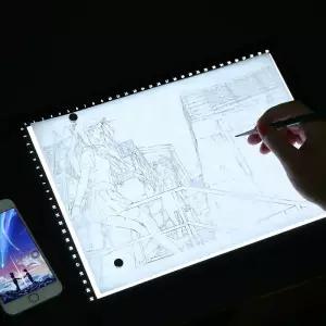 라이트박스 A3 A2 USB 16K 삼색 부착식 A4 잉 전용아답타
