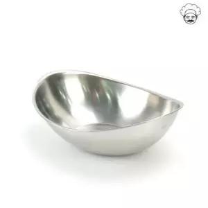 스텐 타원볼 그라탕 샤틴소스볼 카레그릇 18cm 스텐샐러드볼