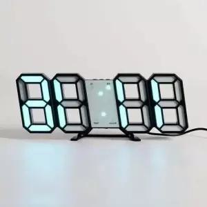 LED 스마트 벽시계 블랙그린 날짜 스탠드 모던 화장대 벽걸이