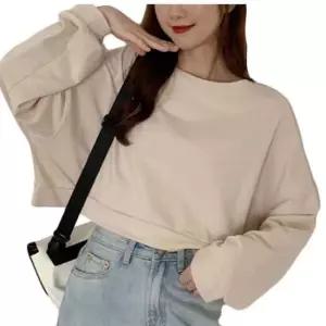 패션 여자 크롭 긴팔 티셔츠 캐주얼 신상 인기 맨투맨