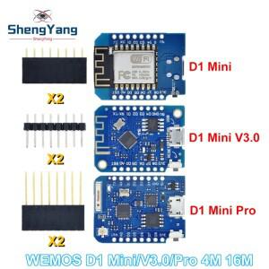 TZT WeMos D1 Mini Pro V3.0 NodeMcu 4MB16MB 바이트 Lua WIFI 사물 인터넷 개발 보드 기반 ESP8266 CH340G