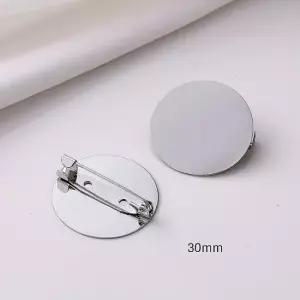 오너클랜 DIY 원형 브로치 만들기 재료 대형 30mm 브로치재료 카네이션만들기 브로치만들기