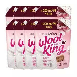 울전문 울세탁 x 중성 울전용 1.8L 세제 울샴푸 모직 니트 무궁화 8개 울옷 관리 세탁 섬세한세탁 울킹