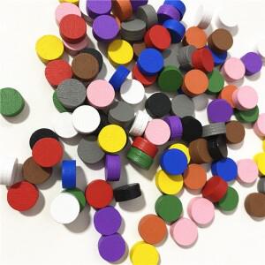 500Pcs 10x5MM 전당포 나무 게임 조각 보드 액세서리에 대 한 체스 맨 포커 칩