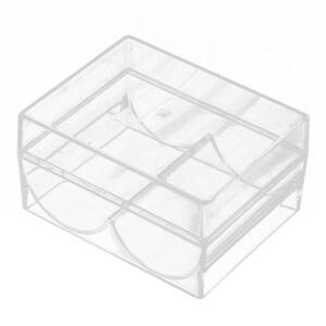 포커 칩 랙 디스플레이 투명 트레이 2 슬롯 릴 랙은 카지노용 표준 크기 40개를 보유합니다.