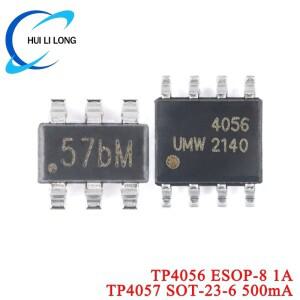100pcs5pcs TP4057 57bM SOT-23-6 500mA ESOP-8 1A 배터리 전원 관리 칩 IC 컨트롤러  원본
