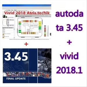2025 핫 오토데이터 최신 3.45 차량 소프트웨어  비비드 워크샵 아트리스-스타키스 테크닉 .01V 다국어 폴