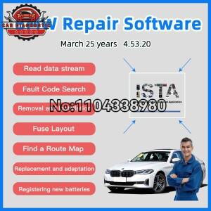 BMW 호환 ISTA 수리 소프트웨어 시스템 | 데이터 스트림 읽기 경로 지도 찾기 서비스 워크샵 차량 관리