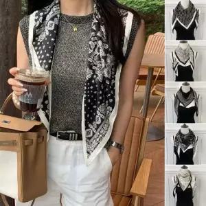 봄 가을 모던 패턴 멀티 숄 삼각 스카프 봄 가을 모던 패천