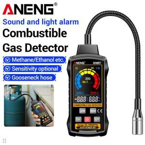 가스 누출 감지기 가연성 5010000PPM 메탄 Co2 알코올 LPG 디지털 테스터 도구 ANENG GN807