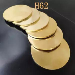 황동판 신주판 1Pcs 두께 1.5mm H62 황동 디스크 직경 10mm - 200mm 가스켓 구리 원형 플레이트 부품 절단