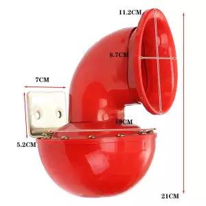 에어혼 화물차 크락션 12V 자동차 200db 빨간 전기 황소 암소 소리 메탈 트럭 기차 보트 바이크 오토바이