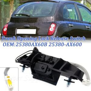 닛산 Micra 2002 2008-2010 뒷 트렁크 뚜껑 테일 게이트 트렁크 오픈 잠금 해제 스위치 25380AX60B