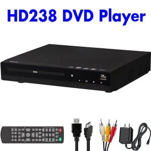 DVD 플레이어 1080P HD 박스 TV 홈시어터용 모든 지역 CD 디스크 AV 출력 리모컨 포함