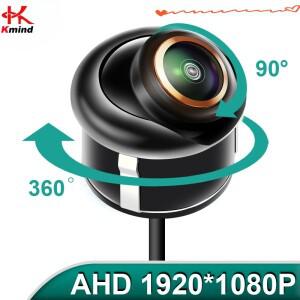 KMIND 반전 어안 카메라 170 ° 자동차 AHD CBVS 금속 바디 렌즈용 x 검정색 후면 보기