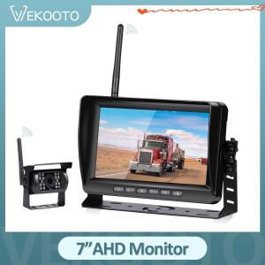 AHD 무선 차량 모니터 트럭 버스 백업 카메라용 후방 포함 7 인치
