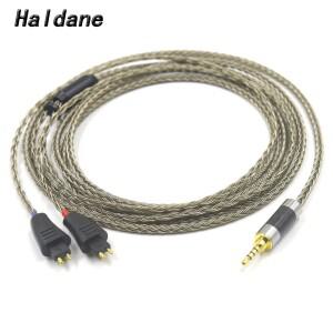 Haldane Gun-Grey 16Cores 실버 도금 그래핀 헤드폰  교체 케이블 FOSTEX TH600 909 MKII MK2 이어폰