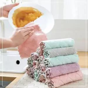 파스텔 컬러 빨아쓰는 극세사 주방 행주 다용도행주