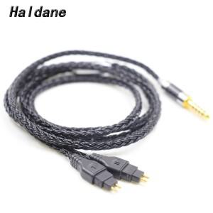 Haldane 밝은 블랙 헤드폰 교체  케이블 SENNHEISER HD600 HDxx HD580 하이 퀄리티 16 코어